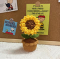 Crochet potted plant